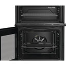 Indesit ITE6VMB 60cm Twin cavity ceramic cooker - Black