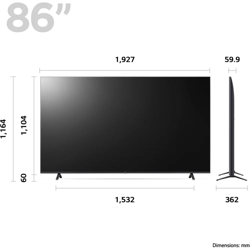 LG 86UR78006LB 86'' 4K UHD HDR Smart LED TV