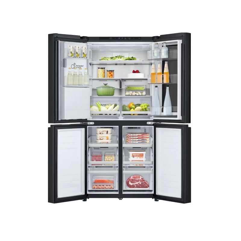 LG GMG860EPBE 84cm InstaView American Style Fridge Freezer - Black Steel [free 5-year parts & labour guarantee]