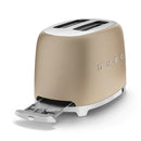 Smeg TSF01CHMUK 50's Style Two Slice Toaster - Matt Champagne