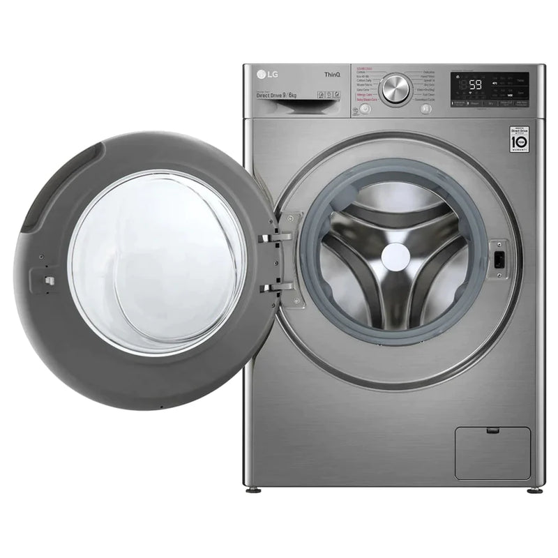 LG FWV696SSE 9/6kg 1400RPM Steam Washer Dryer - Silver [5 year parts & labour warranty]