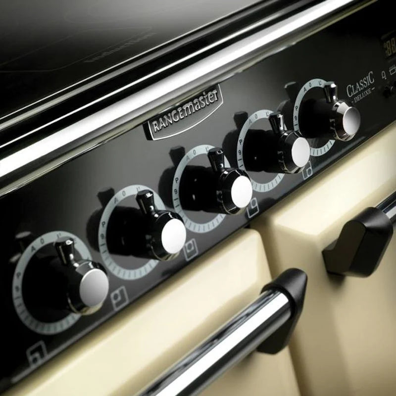Rangemaster CDL110EICR/C Classic Deluxe 110 Induction Range Cooker Cream/Chrome*contact store for price*