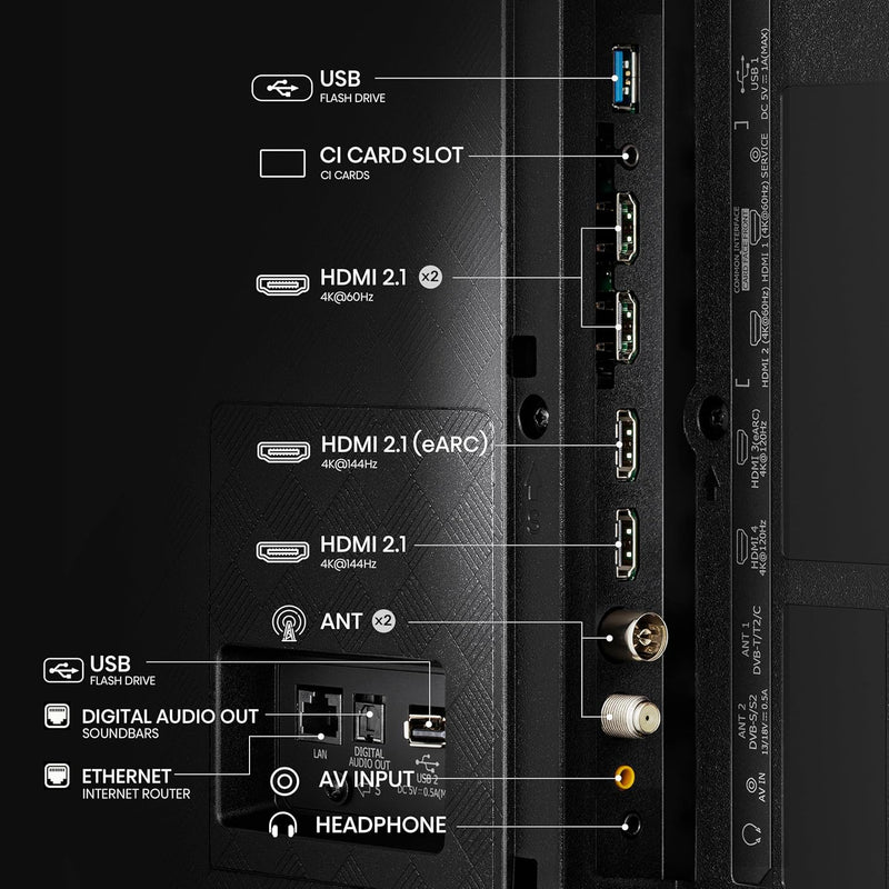 Hisense 65A85NTUK 65'' HDR UHD 4K 120Hz OLED Smart TV*contact store for price*
