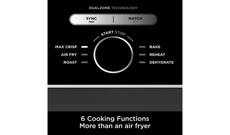 NINJA AF400UK Foodi Dual Zone 9.5 L Air Fryer