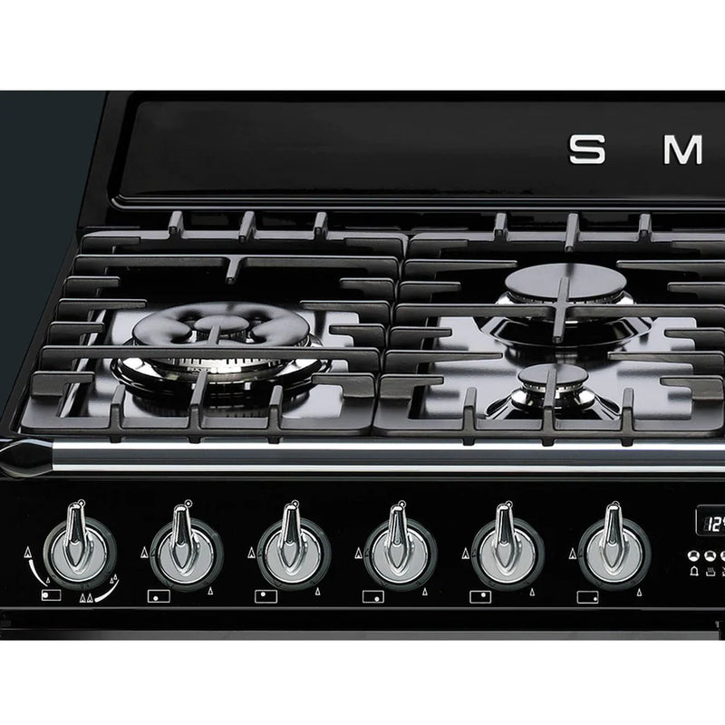 Smeg TR4110BL1 110cm Victoria Dual Fuel Range Cooker – Black [5 YEAR GUARANTEE]