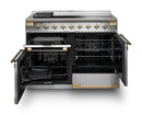 Rangemaster ELS110EISS/AB Elise Luxe 110cm Induction Range cooker - Stainless Steel/Brass *contact store for price*