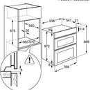 AEG DCE731110M Built-In Twin Fan Double Oven With Catalytic Cleaning - Stainless steel