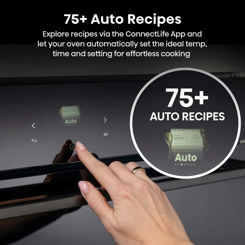 Hisense BAS6PH8BUKWF Hi8 Blackline Built-In Smart Steam Electric Single Oven - Black