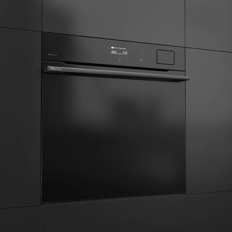 Hisense BAS6PH8BUKWF Hi8 Blackline Built-In Smart Steam Electric Single Oven - Black