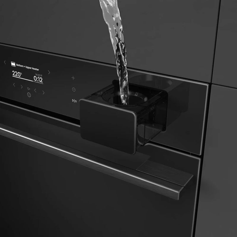 Hisense BAS6PH8BUKWF Hi8 Blackline Built-In Smart Steam Electric Single Oven - Black