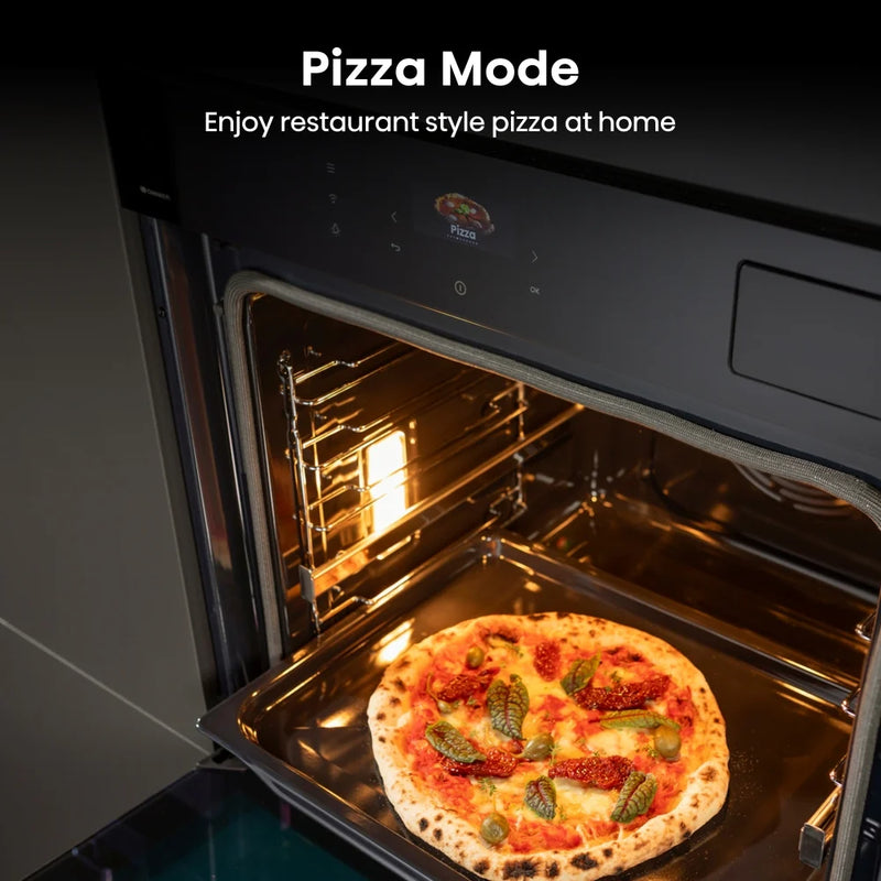 Hisense BAS6PH8BUKWF Hi8 Blackline Built-In Smart Steam Electric Single Oven - Black