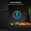 Hisense BAS6PH8BUKWF Hi8 Blackline Built-In Smart Steam Electric Single Oven - Black