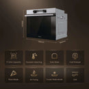 Hisense BI64211PX built-in Pyrolytic cleaning single oven - Stainless steel