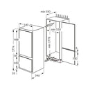 Amica BK3163 70/30 integrated fridge freezer [sliding hinge]*contact store for price*