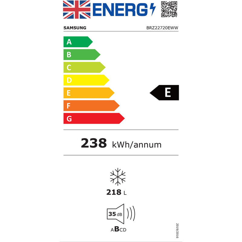 Samsung BRZ22720EWW Integrated Tall Freezer - Fixed Hinge [Free 5-year parts & labour guarantee]*contact store for price*
