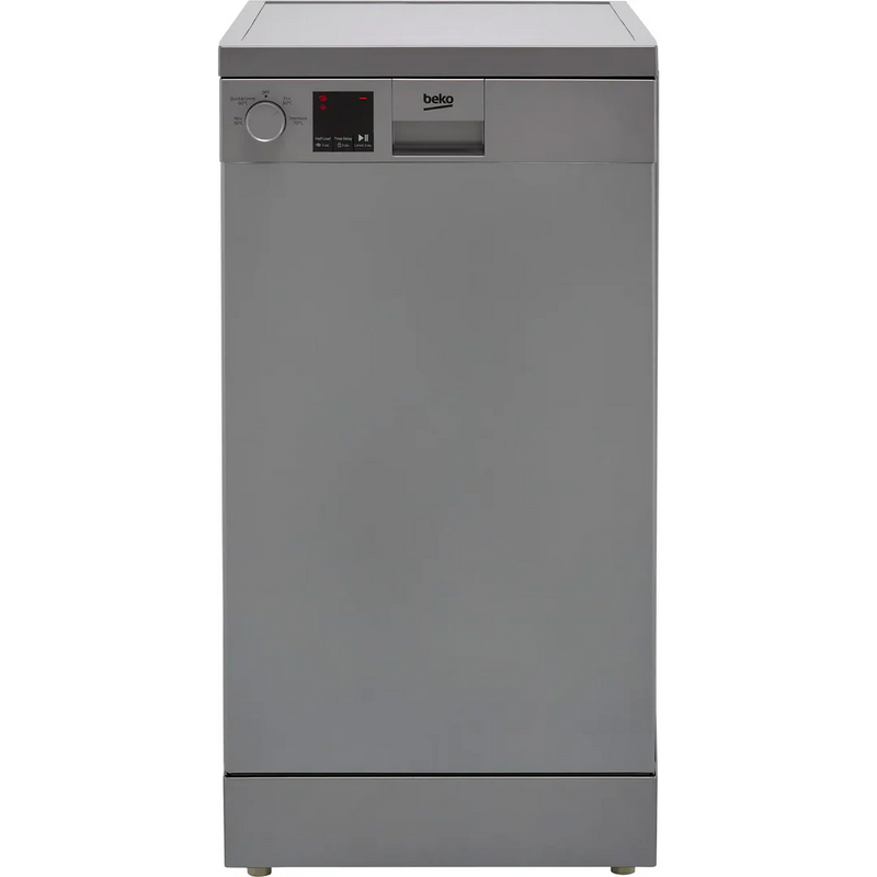 Beko DVS04020S 45cm Freestanding Slimline Dishwasher Silver