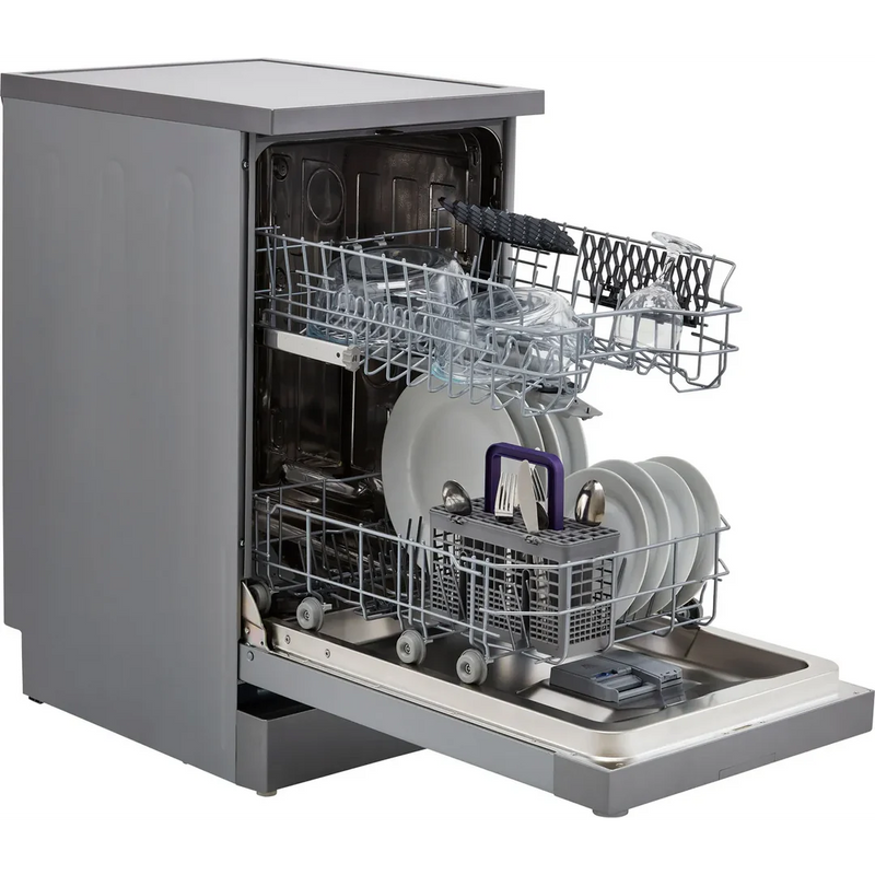 Beko DVS04020S 45cm Freestanding Slimline Dishwasher Silver