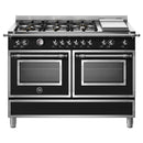 Bertazzoni HER126G2ENET Heritage series 120cm Twin oven Range Cooker - Nero Matt*contact store for price*
