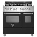 Bertazzoni MAS95C2ENEC 90cm Twin Cavity Dual Fuel Range Cooker - Matt Black*contact store for price*