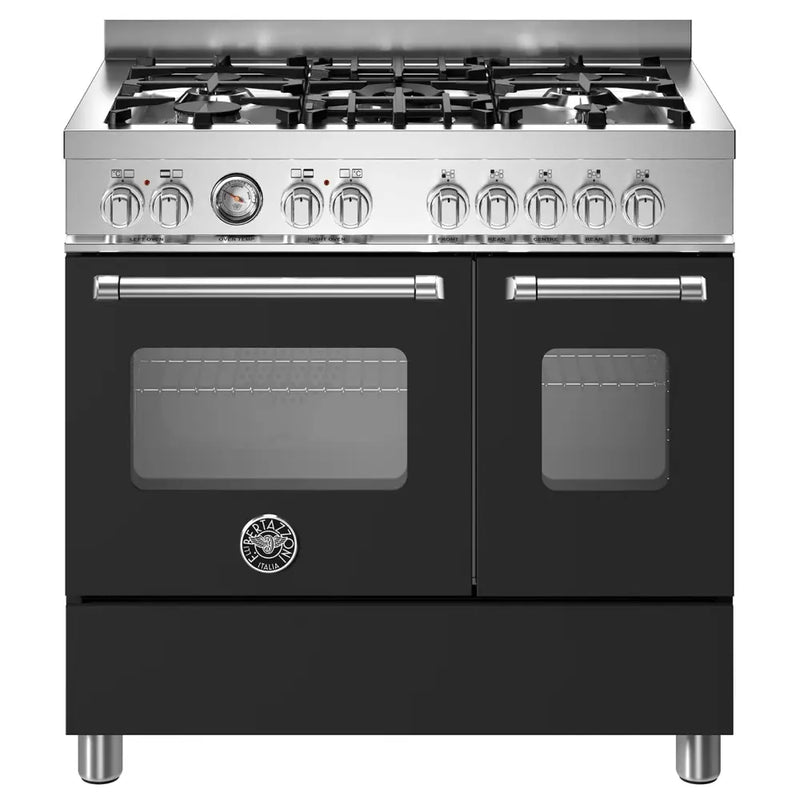 Bertazzoni MAS95C2ENEC 90cm Twin Cavity Dual Fuel Range Cooker - Matt Black*contact store for price*