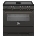 Bertazzoni PROCH94I1ECAT 90cm Professional Air-Tec Induction Range Cooker With Integrated Extraction – CARBONIO*contact store for price*