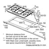 Bosch PCR9A5I90 Series 6 90cm Gas Hob - Stainless steel*contact store for price*