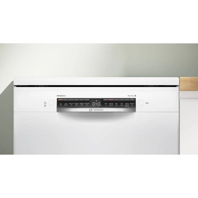 Bosch SMS6ZCW10G Series 6 14-place setting Dishwasher - White [Free 5-year guarantee]