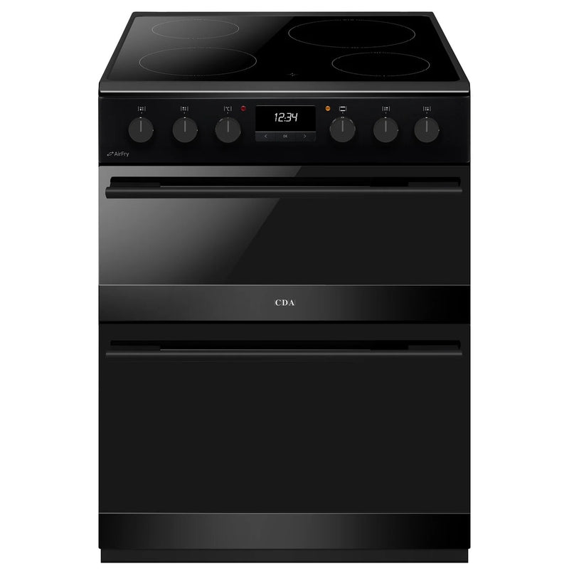 CDA CFC6100MB 60cm Electric Ceramic Cooker with AirFry - Black*contact store for price*
