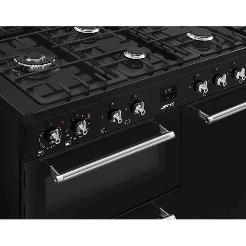 Smeg CX103GMBL 100cm Concert Dual Fuel Range Cooker - Black*contact store for price*