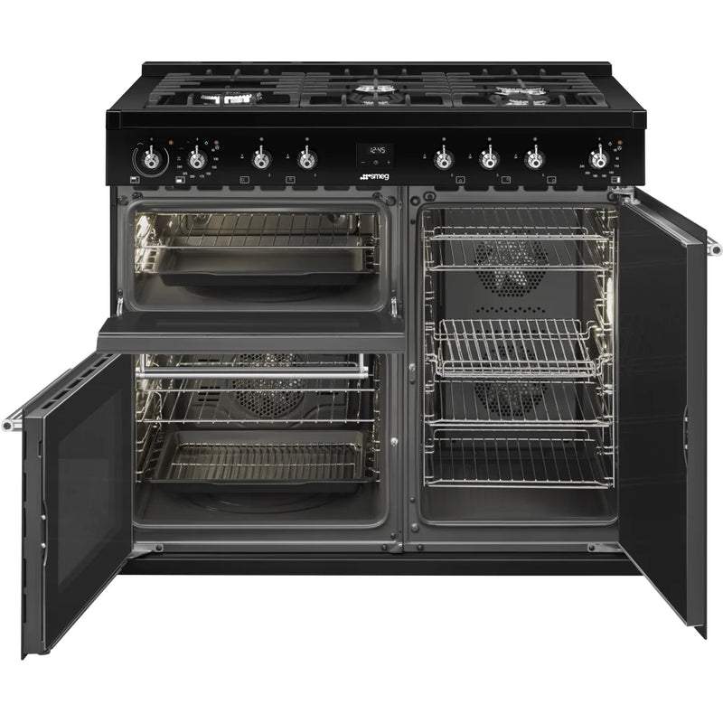 Smeg CX103GMBL 100cm Concert Dual Fuel Range Cooker - Black*contact store for price*