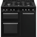 Smeg CX103GMBL 100cm Concert Dual Fuel Range Cooker - Black*contact store for price*