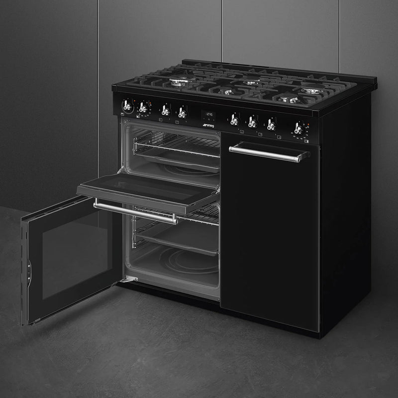 Smeg CX103GMBL 100cm Concert Dual Fuel Range Cooker - Black*contact store for price*