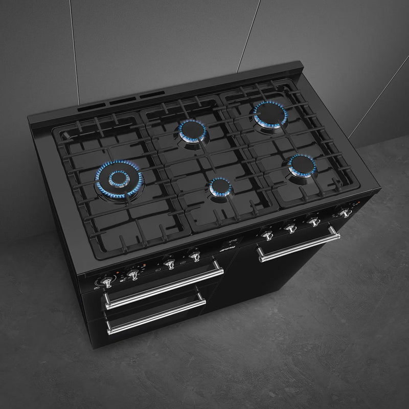 Smeg CX103GMBL 100cm Concert Dual Fuel Range Cooker - Black*contact store for price*