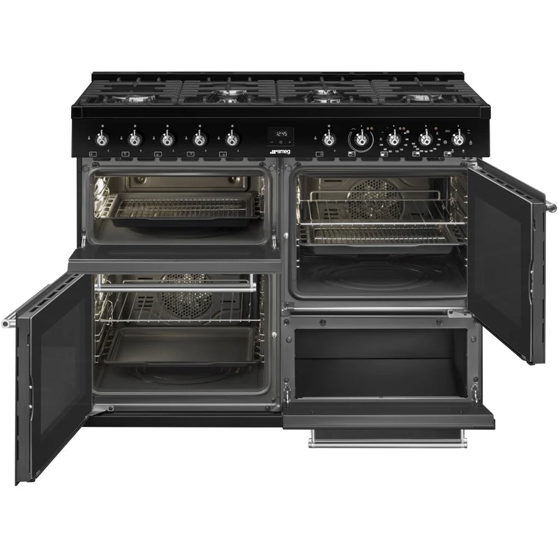 Smeg CX113GMBL 110cm Concert Dual Fuel Range Cooker - Black*contact store for price*
