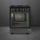 Smeg CX61GMBL 60cm Concert Dual Fuel Cooker - Black