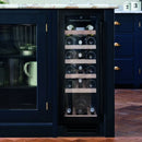 Caple WI3126BG 30cm Undercounter Single Zone Black Wine Cooler - Black