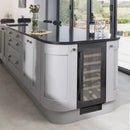 Caple WI3126BG 30cm Undercounter Single Zone Black Wine Cooler - Black