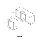 Caple WI635GM 60cm Dual Zone Wine Cooler - Gunmetal*contact store for price*