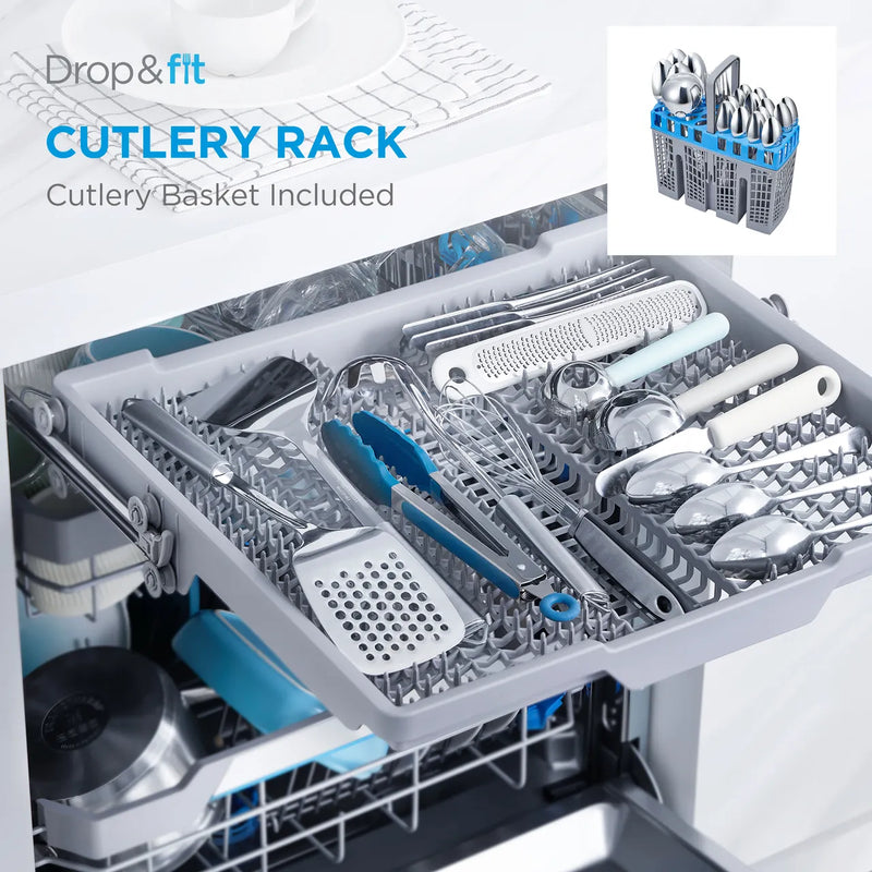 Midea MDWEF1034CW Slimline 10 Place Dishwasher 45cm – White*contact store for price*