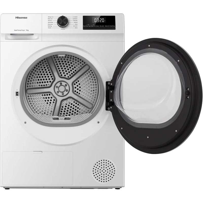 Hisense DH1Q802BW2 8kg Heat pump Condenser Tumble Dryer - White  *Contact store for pricing*