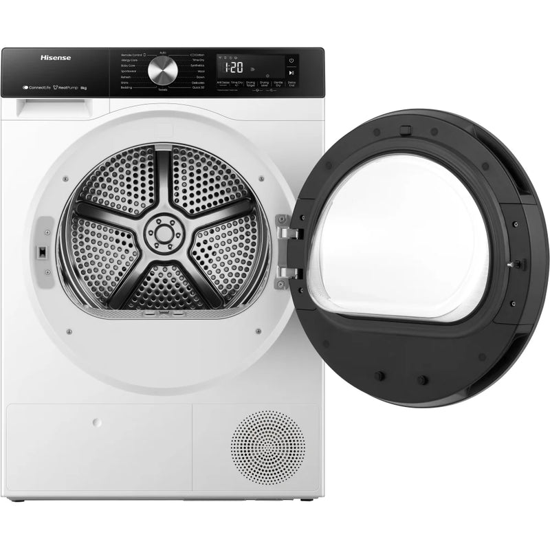 Hisense DH3S802BW3 3S Series 8kg Heat Pump Tumble Dryer  *Contact store for pricing*
