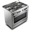 De'Longhi DSR916-GS 90cm Gas Range Cooker - Stainless Steel [available to order]*contact store for price*