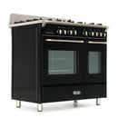 De'Longhi DVTR906DFBL 90cm Vintage Twin Cavity Dual Fuel Range Cooker - Black*contact store for price*