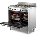 De'Longhi DVTR906DFSS 90cm Dual Fuel Range Cooker - Stainless Steel