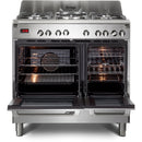 De'Longhi DVTR906DFSS 90cm Dual Fuel Range Cooker - Stainless Steel