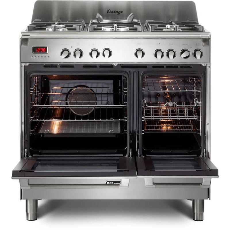 De'Longhi DVTR906DFSS 90cm Dual Fuel Range Cooker - Stainless Steel