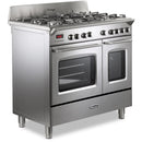 De'Longhi DVTR906DFSS 90cm Dual Fuel Range Cooker - Stainless Steel