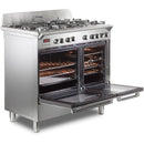 De'Longhi DVTR906DFSS 90cm Dual Fuel Range Cooker - Stainless Steel