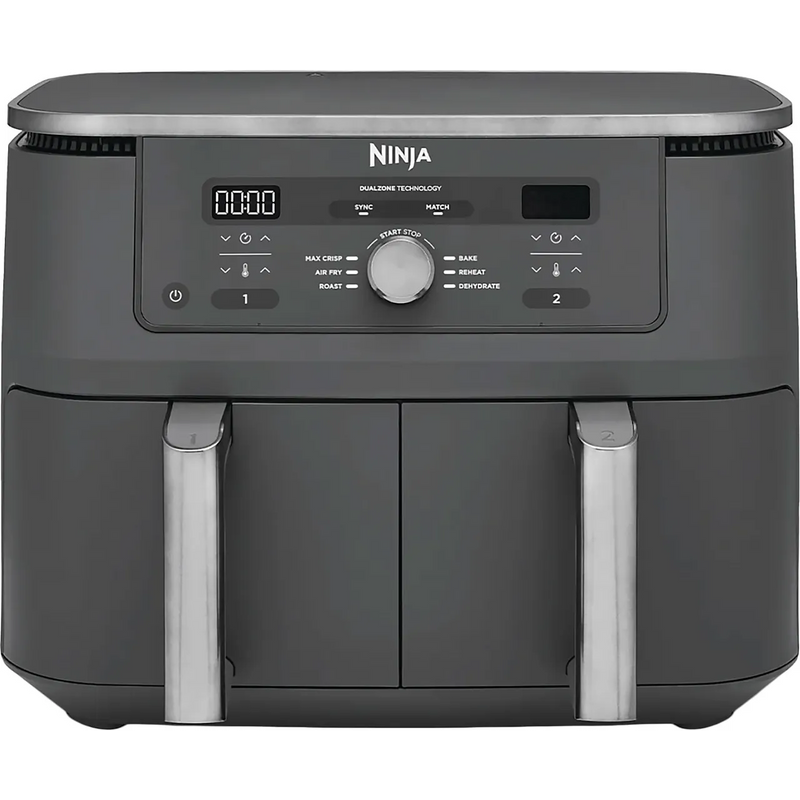 NINJA DZ400UK Foodi Dual Zone 9.5 L Air Fryer - Gun Metal Grey