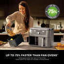 NINJA DZ400UK Foodi Dual Zone 9.5 L Air Fryer - Gun Metal Grey